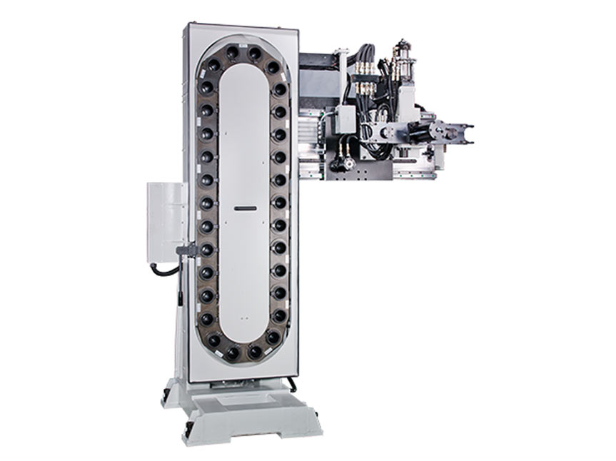 Five axis-swivel vertical type of tooling magazines