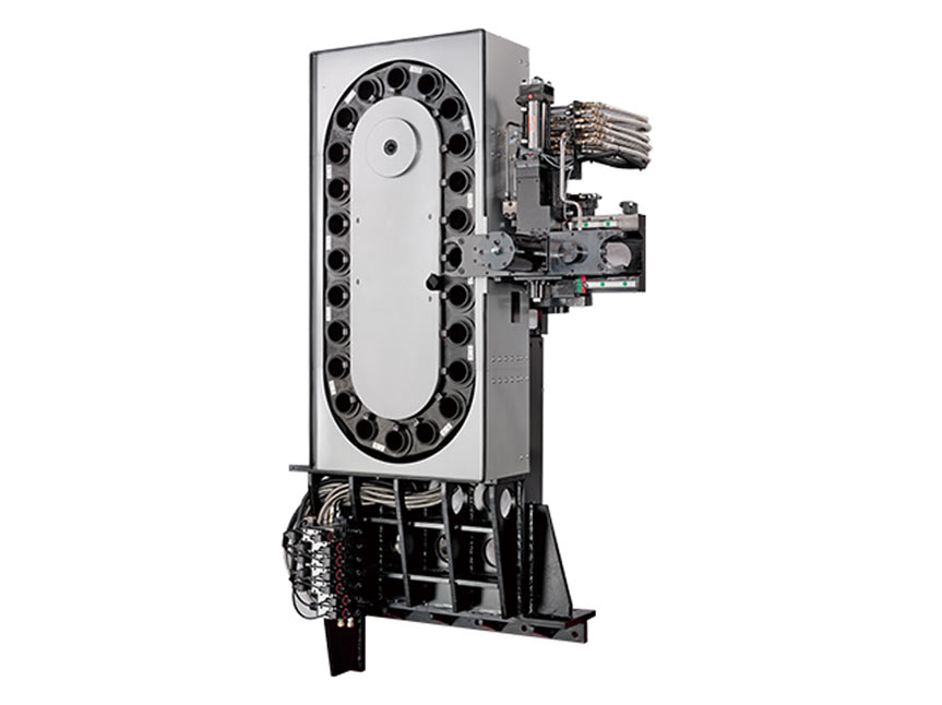 Five axis-swivel vertical type of tooling magazines for Double Column Machining Center